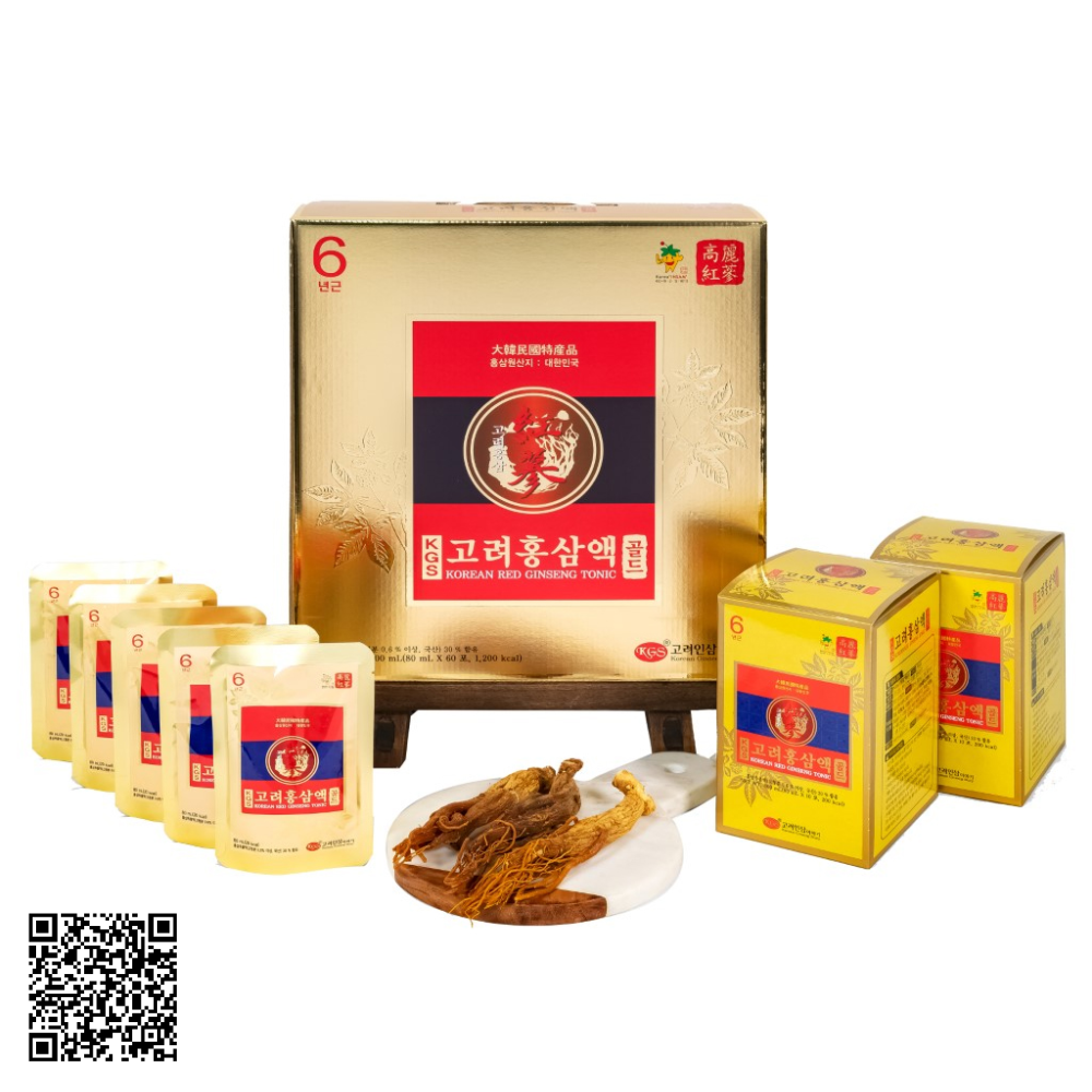 Nước Hồng Sâm KGS Korean Red Ginseng Tonic Chính Hãng Từ Hàn Quốc 60 Gói