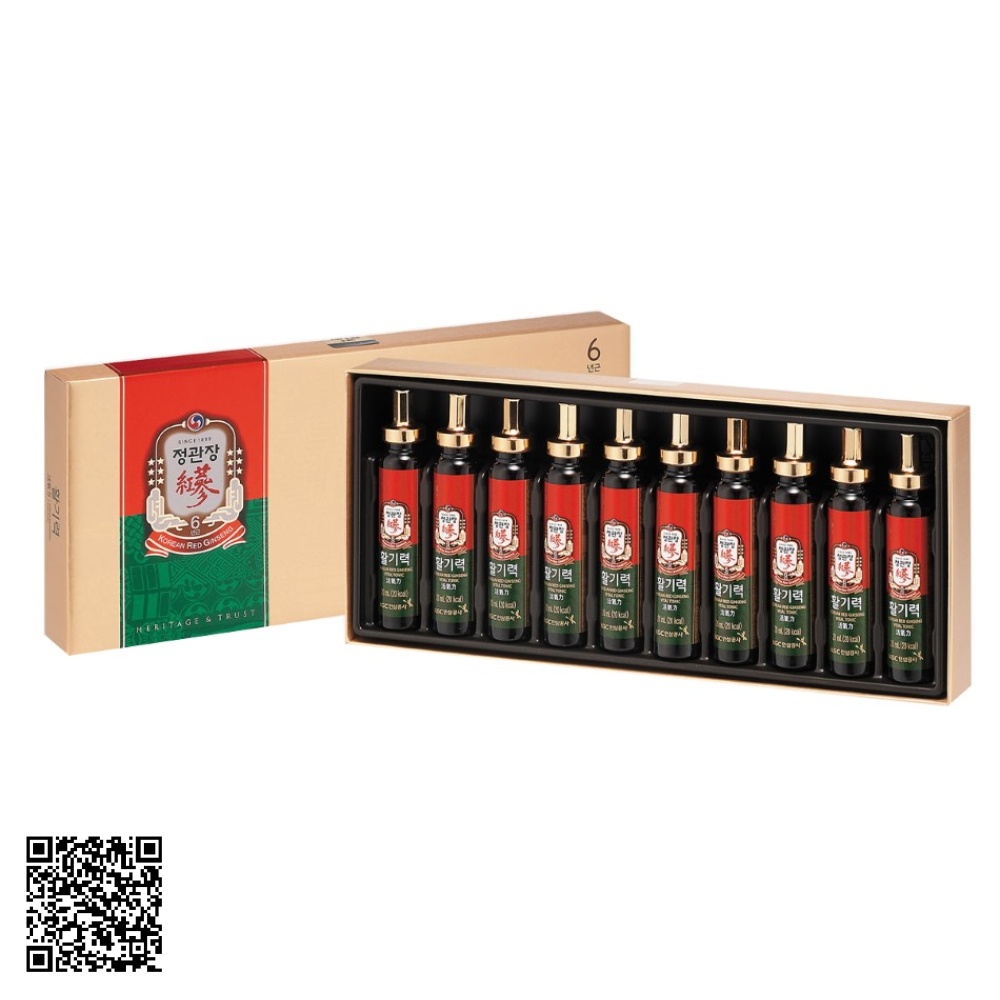 Nước Hồng Sâm KGC Korean Red Ginseng Vital Tonic Từ Hàn Quốc 10 Ống