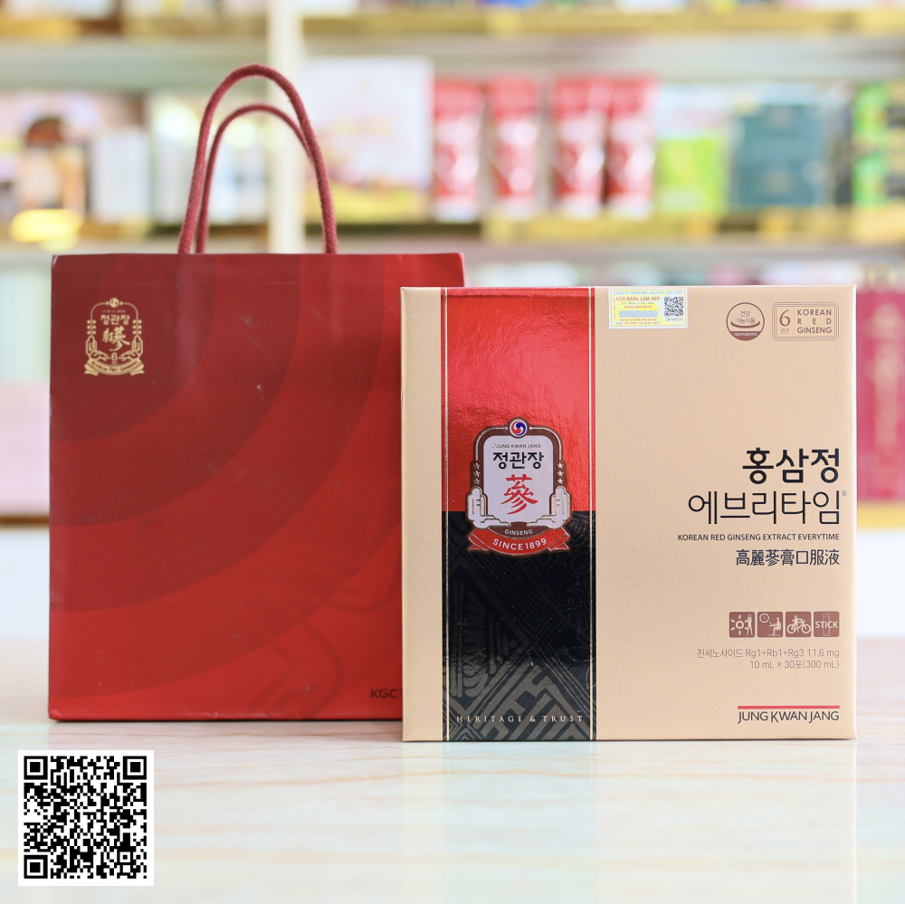 Nước Hồng Sâm KGC Korean Red Ginseng Extract Everytime Từ Hàn Quốc 30 Gói