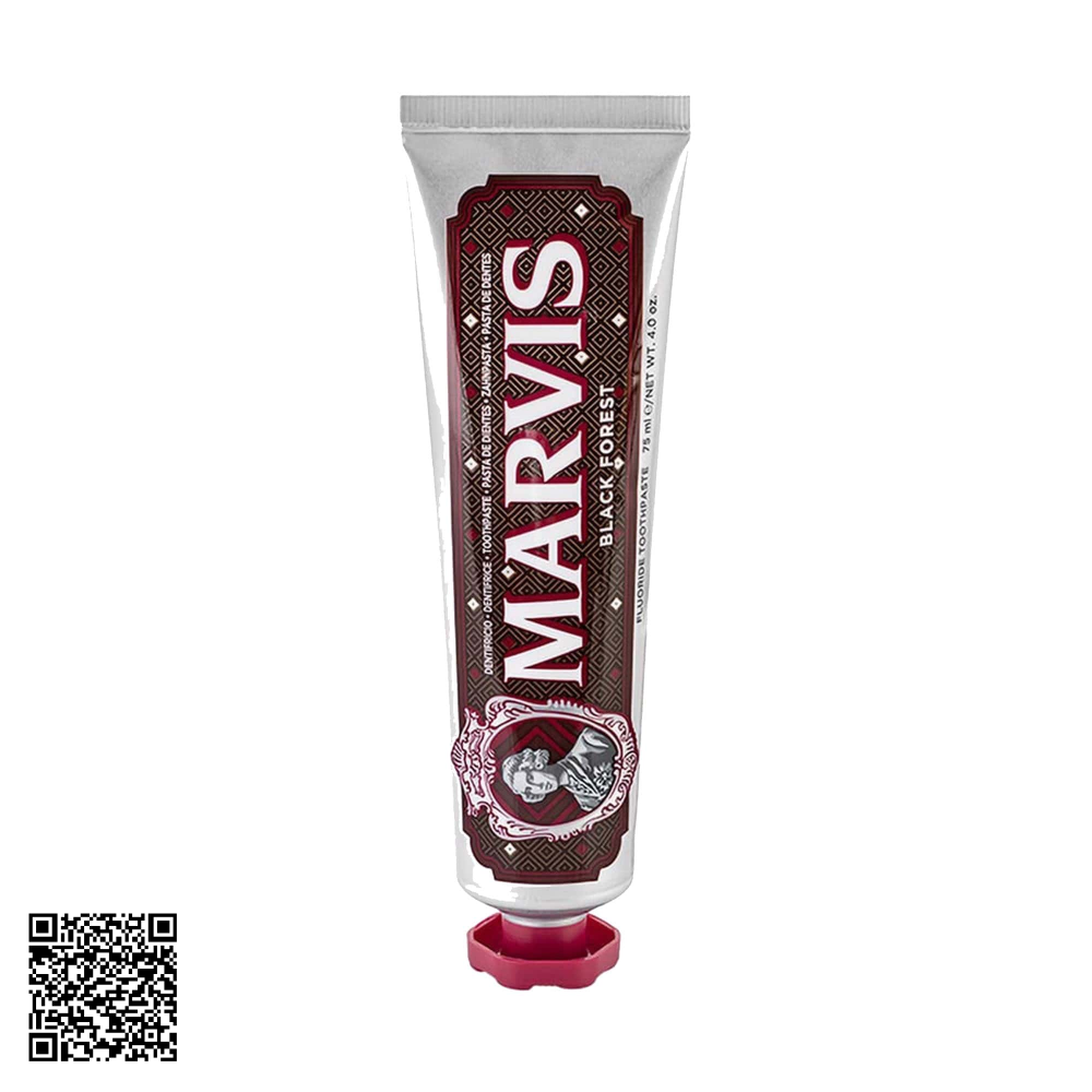 Kem Đánh Răng Marvis Black Forest Hương Socola Kết Hợp Cherry 75ml