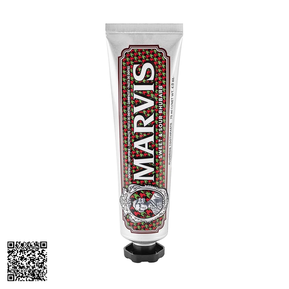 Kem Đánh Răng Marvis Sweet & Sour Rhubarb Hương Bạc Hà Kết Hợp Quả Đại Hoàng 75ml