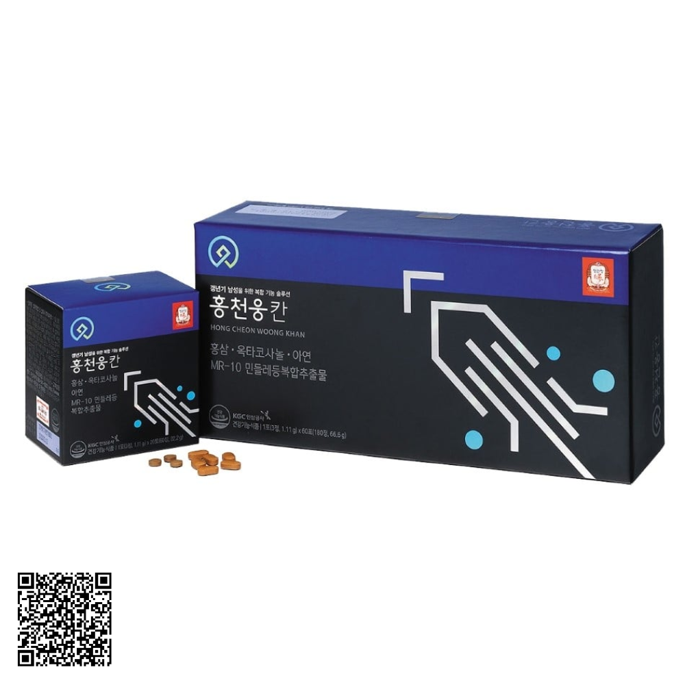 Viên Hồng Sâm Tăng Cường Sinh Lý Nam KGC Cheong Kwan Jang Từ Hàn Quốc 180 Viên