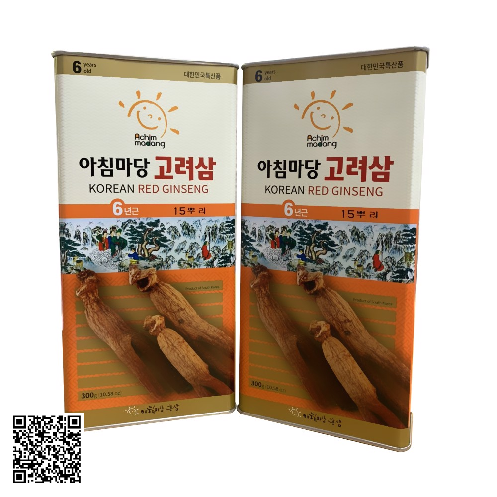 Hồng Sâm Củ Khô Achimmadang Korean Red Ginseng Từ Hàn Quốc 10 Củ