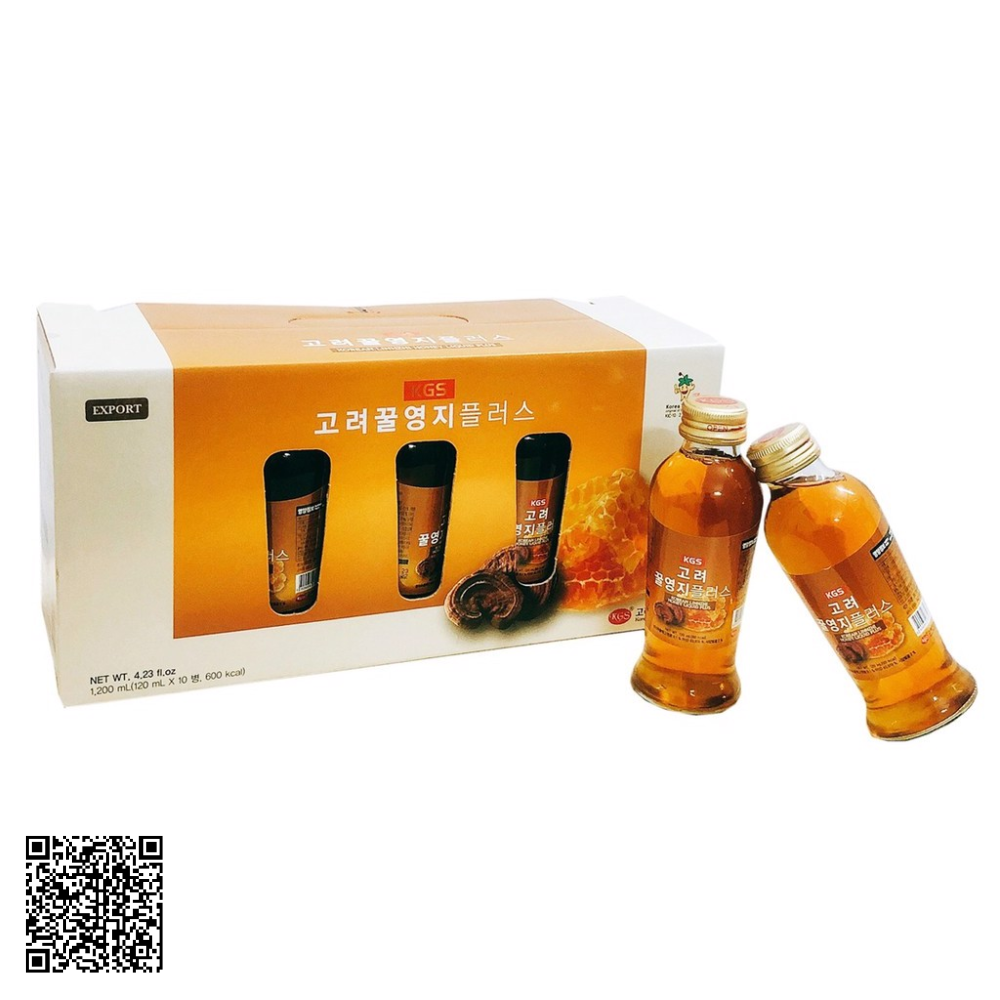 Nước Linh Chi Mật Ong KGS Korean Linhzhi Honey Liquid Plus Từ Hàn Quốc 10 Chai