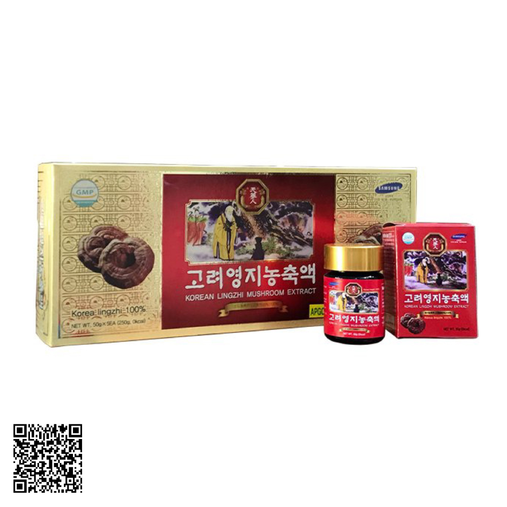 Cao Linh Chi Đỏ Bio Apgold Korean Lingzhi Mushroom Extract Từ Hàn Quốc 250g