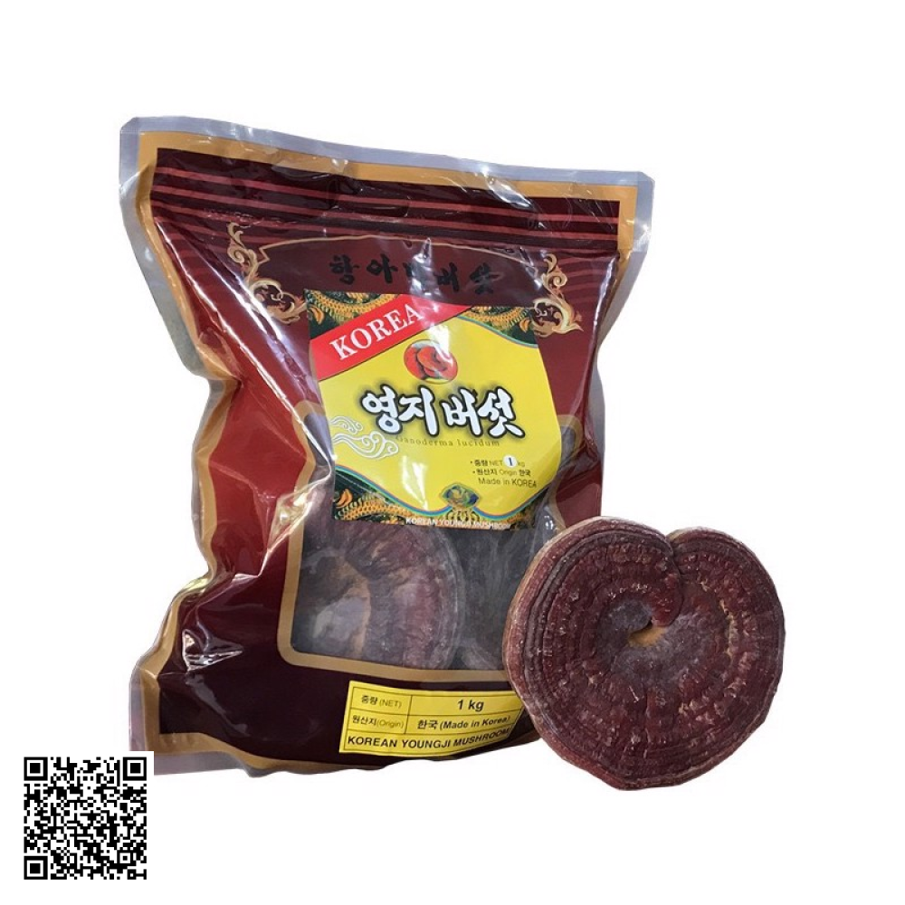 Nấm Linh Chi Đỏ Núi Đá Thiên Nhiên Korean Youngji Mushroom Từ Hàn Quốc 1kg