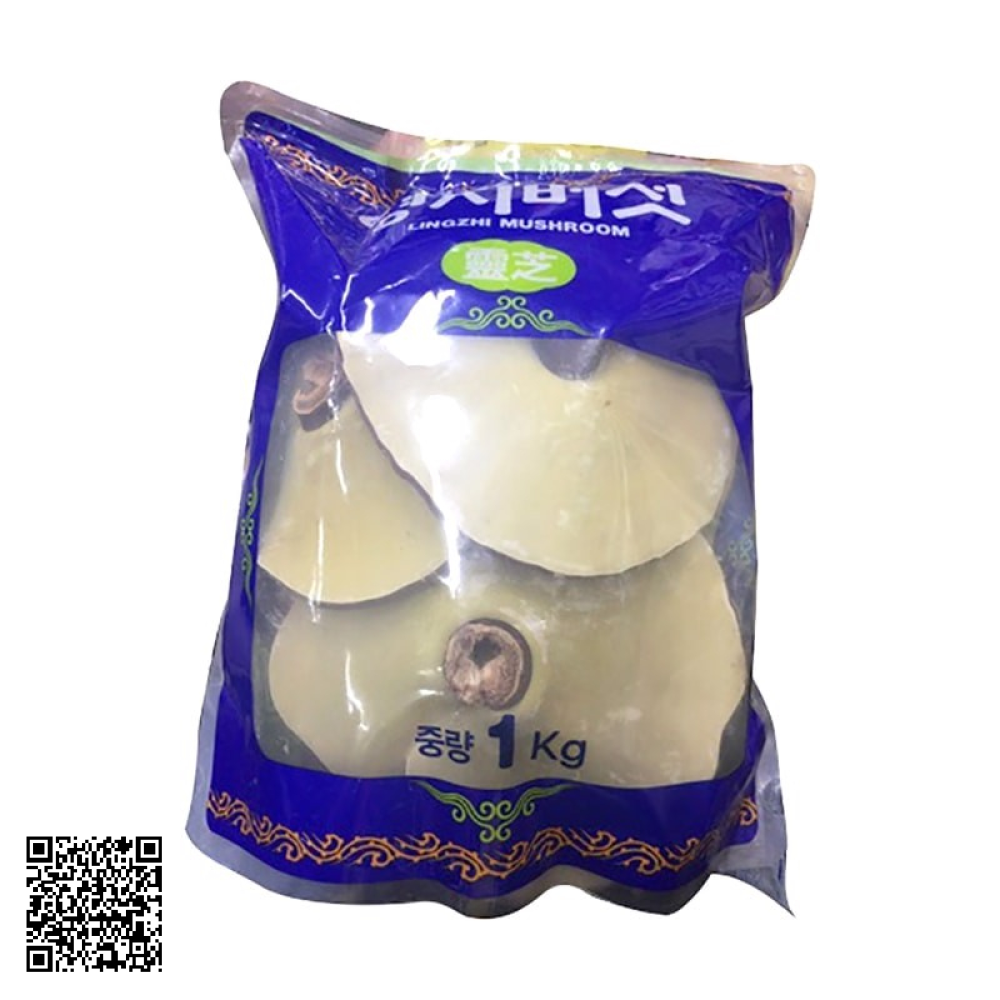 Nấm Linh Chi Vàng Hàn Quốc Túi Xanh Lingzhi Mushroom Từ Hàn Quốc 1kg