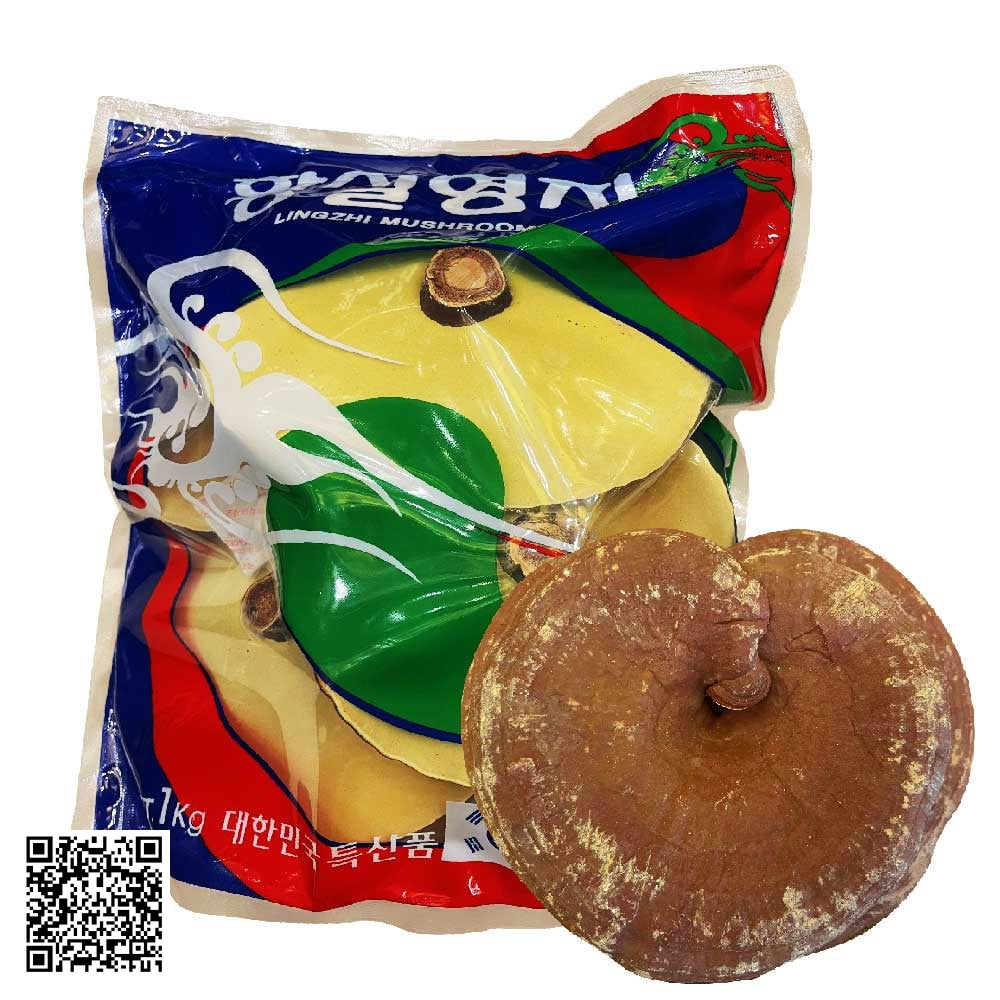 Nấm Linh Chi Vàng Nuôi Trồng Korean Lingzhi Mushroom Từ Hàn Quốc 1kg