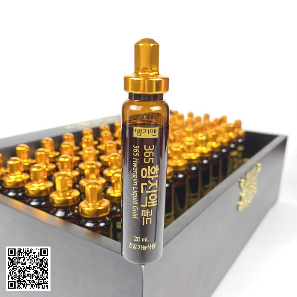 Tinh Chất Đông Trùng Hạ Thảo 365 Hwangjin Liquid Gold Từ Hàn Quốc 60 Ống