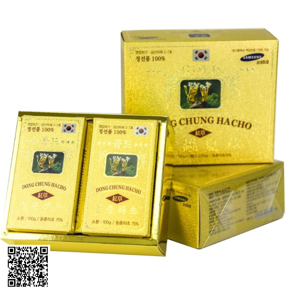 Viên Đông Trùng Hạ Thảo Samsung Dong Chung Hacho Red Gold Từ Hàn Quốc 2 Lọ