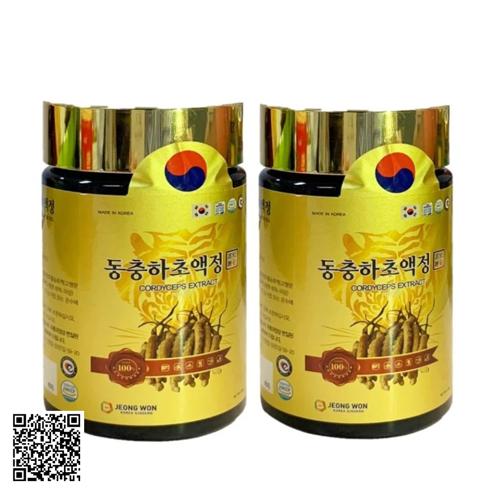 Cao Đông Trùng Hạ Thảo Jeong Won Cordyceps Extract For Tea Từ Hàn Quốc 2 Lọ