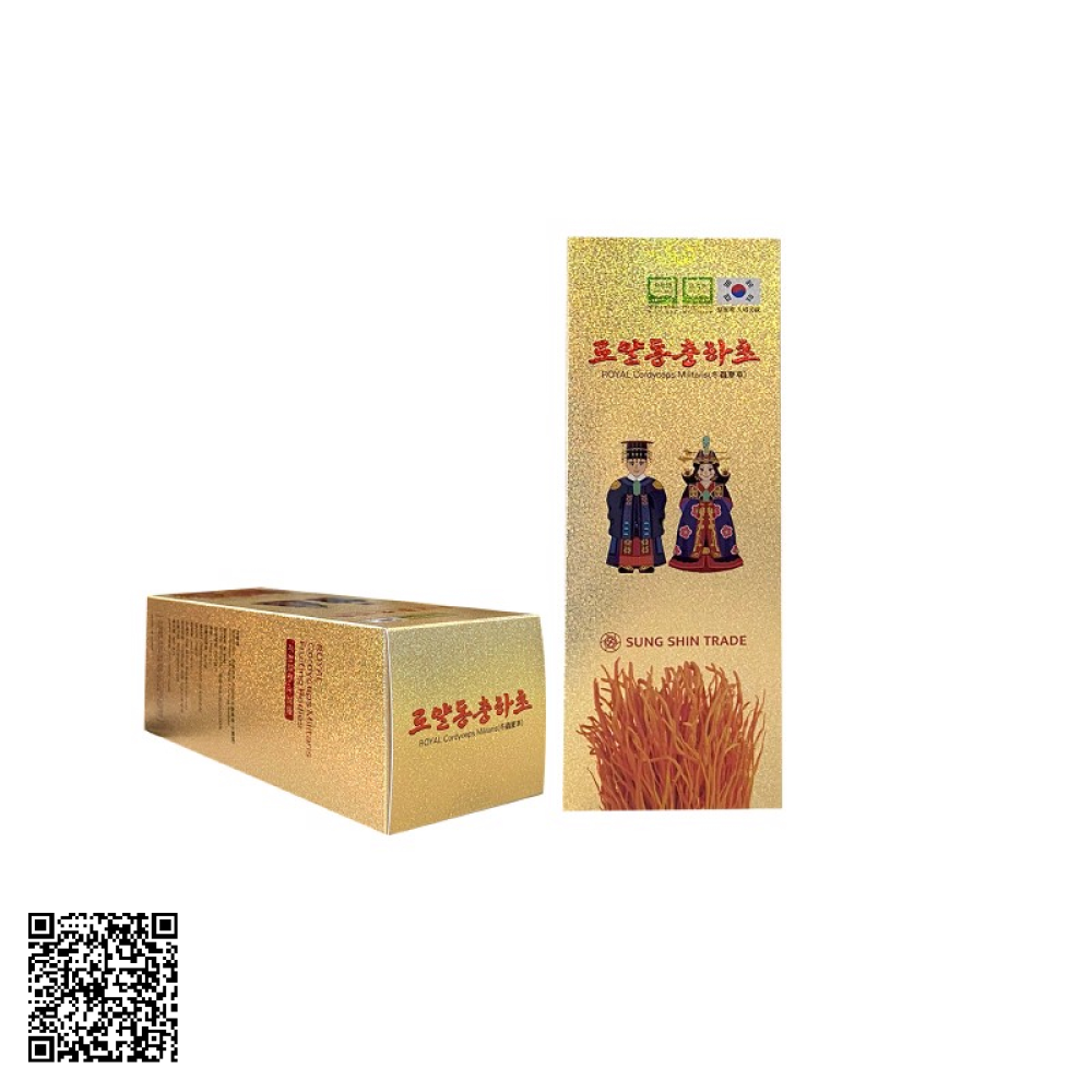 Nấm Đông Trùng Hạ Thảo Sấy Khô Daedong Royal Cordyceps Militairs Từ Hàn Quốc 100g