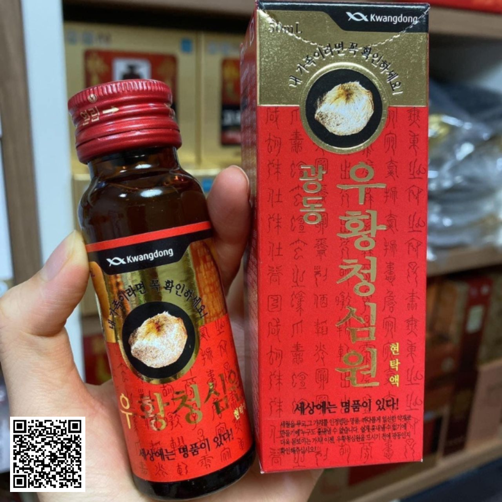 Nước An Cung Ngưu Hoàng Hoàn Tổ Kén Kwangdong Từ Hàn Quốc 10 Chai