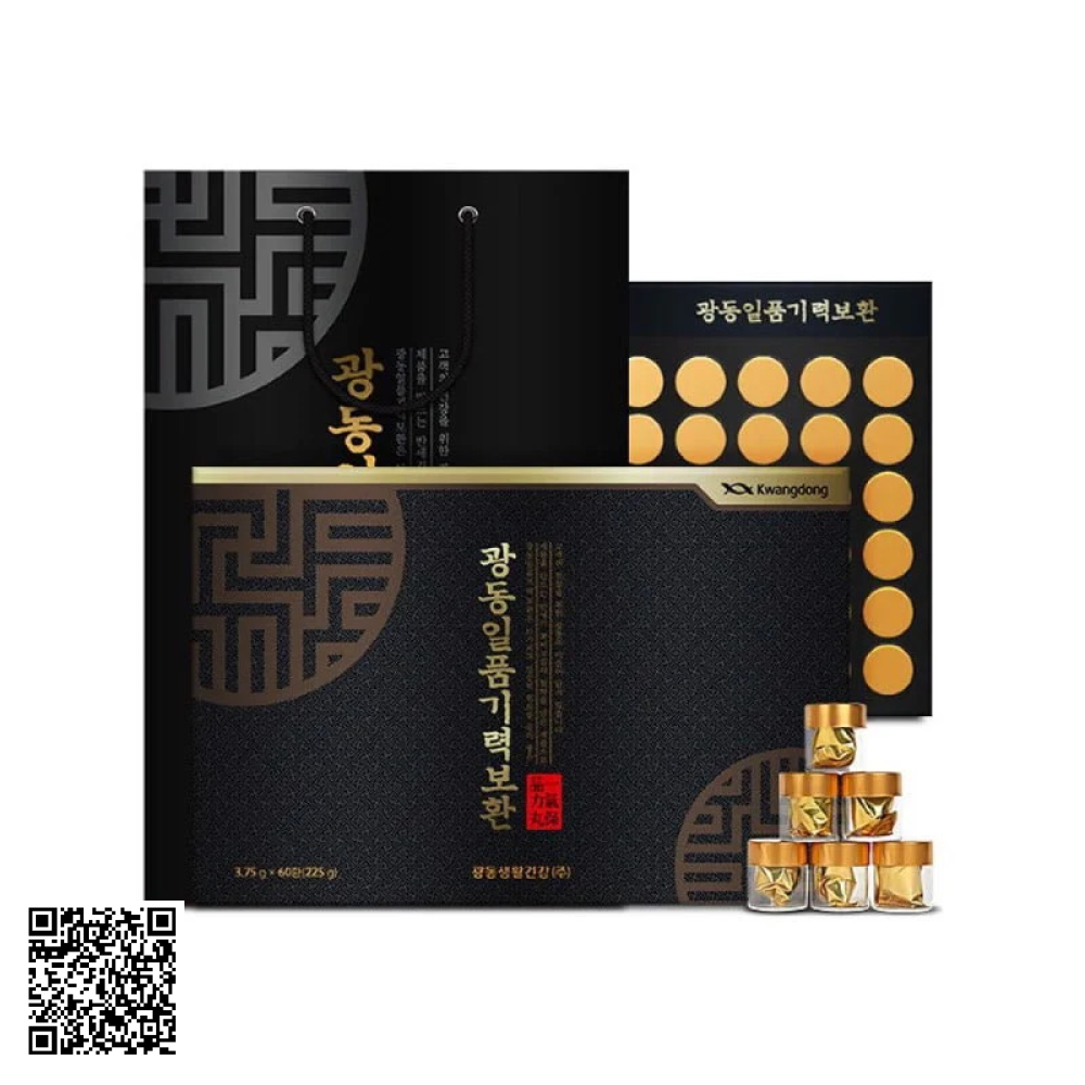 An Cung Ngưu Hoàng Hoàn Kwangdong Hộp Đen Từ Hàn Quốc 60 Viên