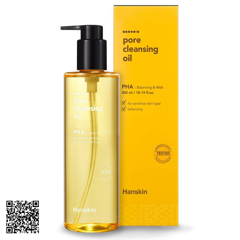 Dầu Tẩy Trang Hanskin Cleansing Oil & Blackhead PHA Từ Hàn Quốc 300ml