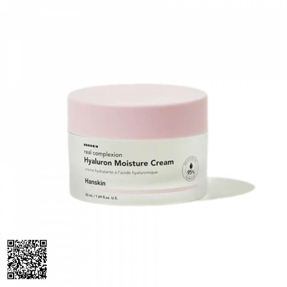 Kem Dưỡng Ẩm Hanskin Real Complexion Hyaluron Moisture Cream Từ Hàn Quốc 50ml