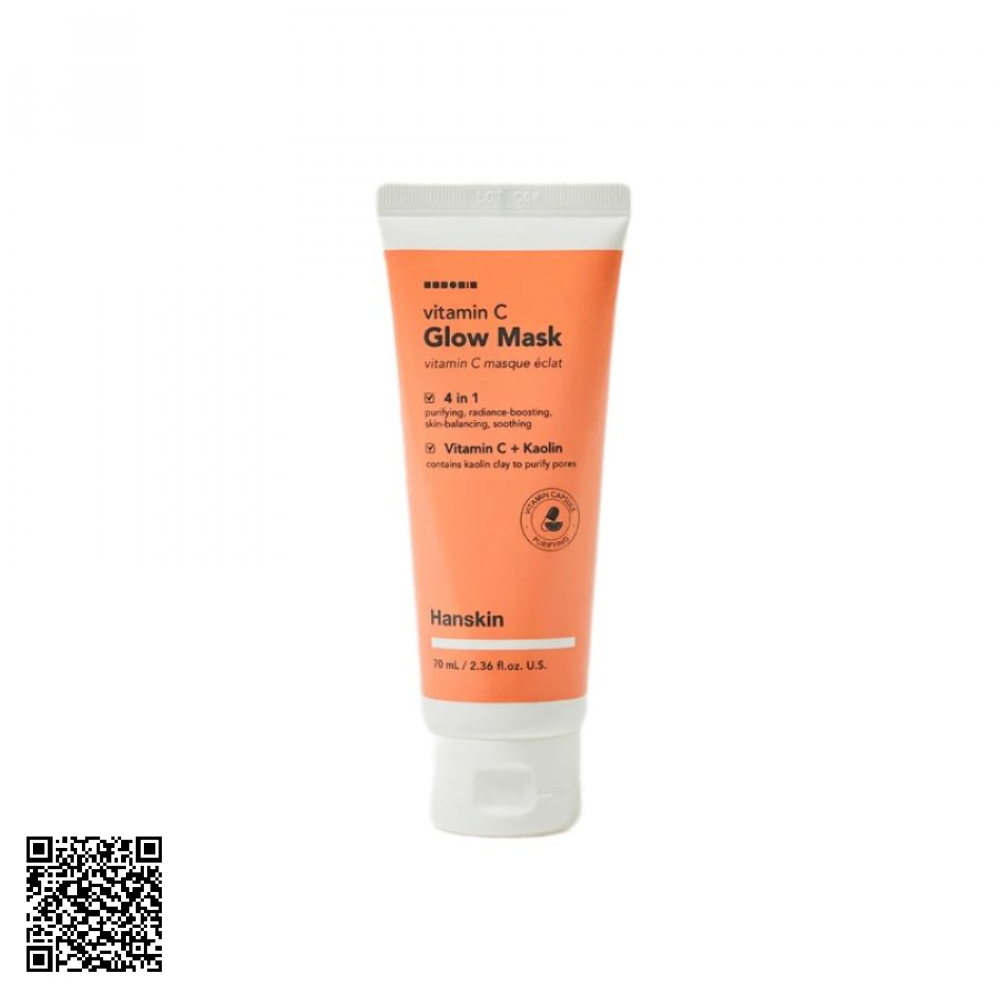 Mặt Nạ Đất Sét Hanskin Vitamin C Glow Mask Sáng Mịn Da Từ Hàn Quốc 70ml