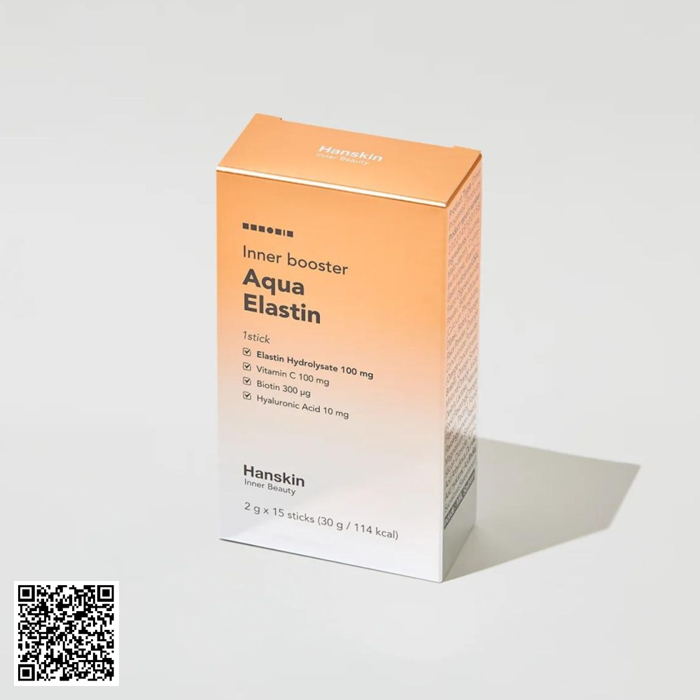 Collagen Phục Hồi Và Săn Chắc Da Hanskin Inner Booster Aqua Elastin Từ Hàn Quốc 15 Gói