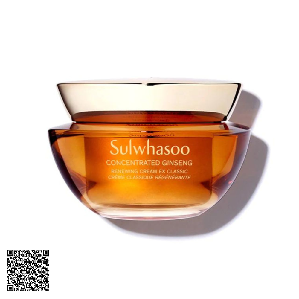 [Phiên Bản Mới Cho Da Thường Đến Khô] Kem Dưỡng Giúp Ngừa Lão Hóa Từ Nhân Sâm Sulwhasoo Concentrated Ginseng Renewing Cream Classic 60ml