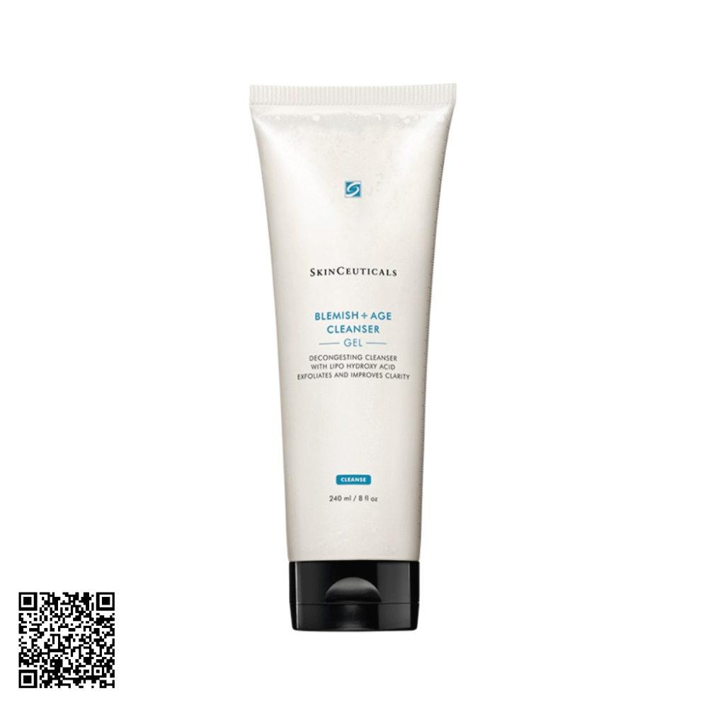 Sữa Rửa Mặt Dạng Gel SkinCeuticals Blemish + Age Cleanser Gel Từ Mỹ 240ml