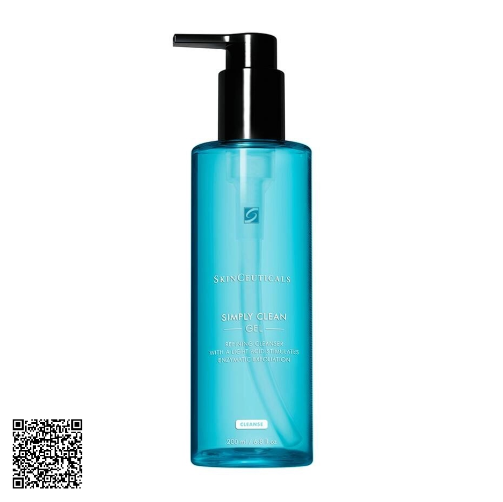 Sữa Rửa Mặt Dạng Gel SkinCeuticals Simply Clean Gel Sạch Tế Bào Chết Và Thu Nhỏ Lỗ Chân Lông Từ Mỹ 200ml