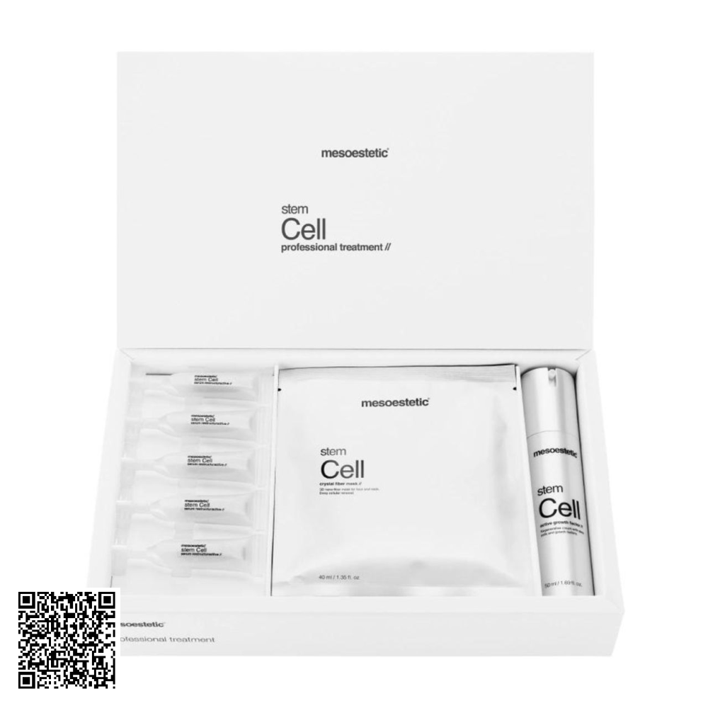 Bộ Sản Phẩm Trẻ Hoá Da Mesoestetic Stem Cell Professional Treatment Từ Tây Ban Nha 3 Món