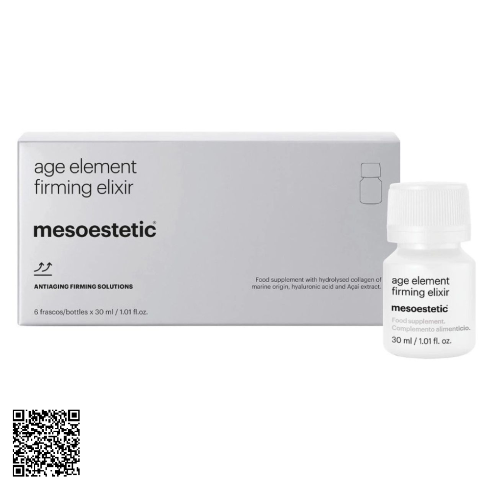 Nước Uống Bổ Sung Collagen Trẻ Hóa Da Mesoestetic Age Element Firming Elixir Từ Tây Ban Nha 6 Lọ