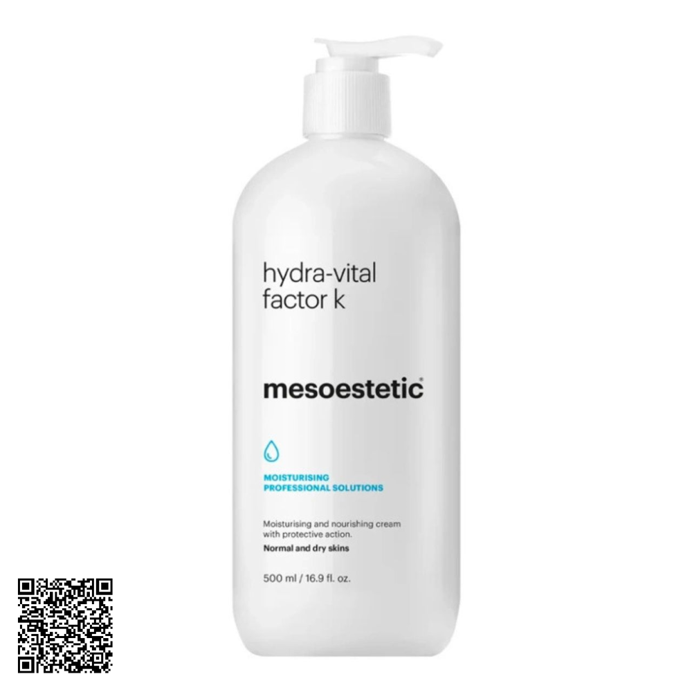 Kem Dưỡng Ẩm Mesoestetic Hydra Vital Factor K Moisturizing Solutions Từ Tây Ban Nha 500ml