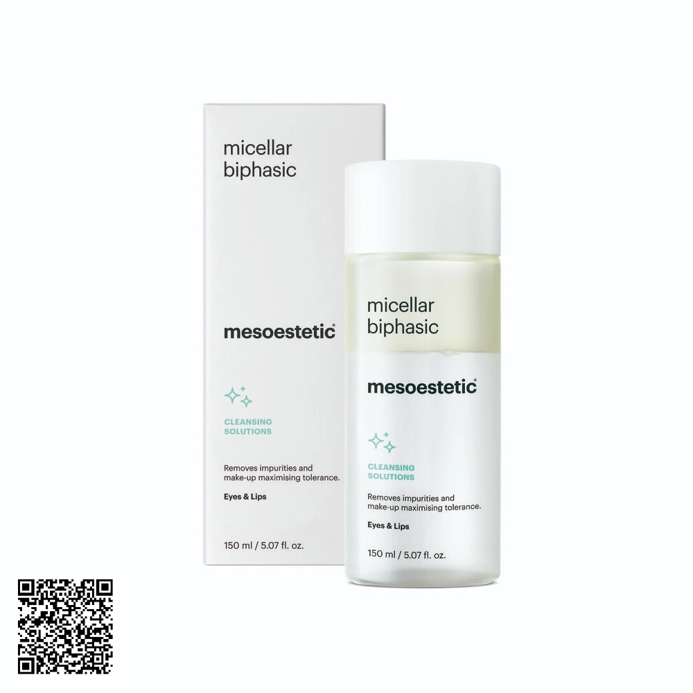 Nước Tẩy Trang Mắt Và Môi Mesoestetic Cleansing Solutions Micellar Biphasic Từ Tây Ban Nha 150ml