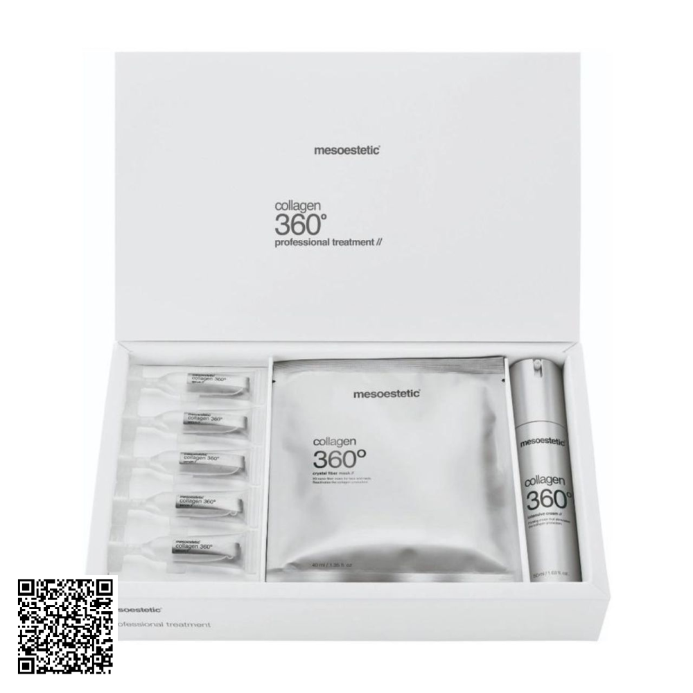 Bộ Sản Phẩm Collagen Trẻ Hoá Da Mesoestetic Collagen 360° Professional Treatment Từ Tây Ban Nha 3 Món