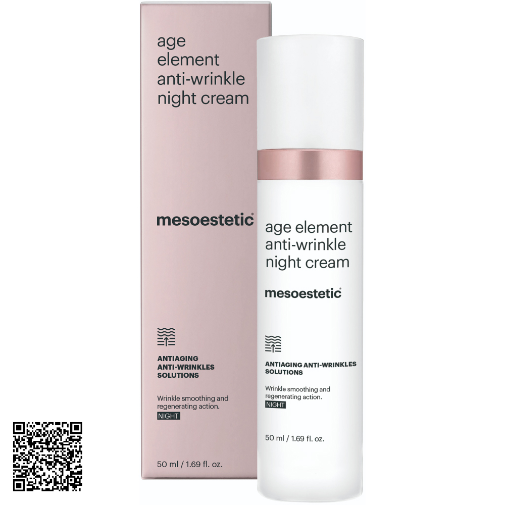 Kem Hỗ Trợ Ngừa Lão Hóa Ban Đêm Mesoestetic Age Element Anti-Wrinkle Night Cream Từ Tây Ban Nha 50ml