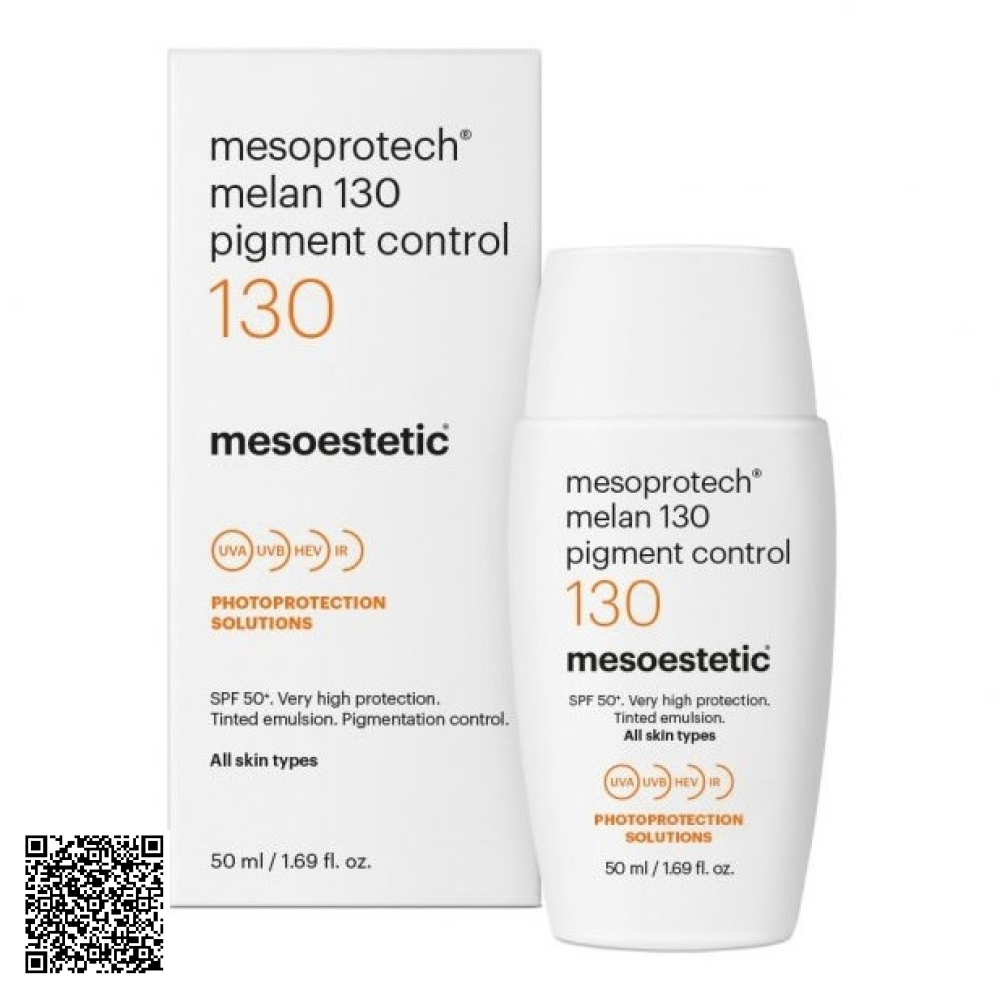 Kem Chống Nắng Ngừa Nám Mesoestetic Mesoprotech Melan 130 Pigment Control Photoprotection Solution Từ Tây Ban Nha 50ml