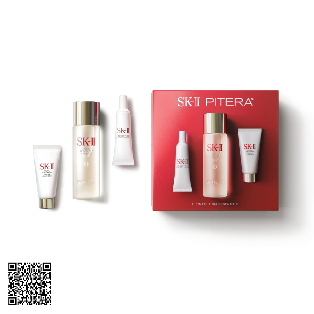 Bộ SK-II Pitera Ultimate Aura Essentials Cho Làn Da Sáng Mịn 3 Món