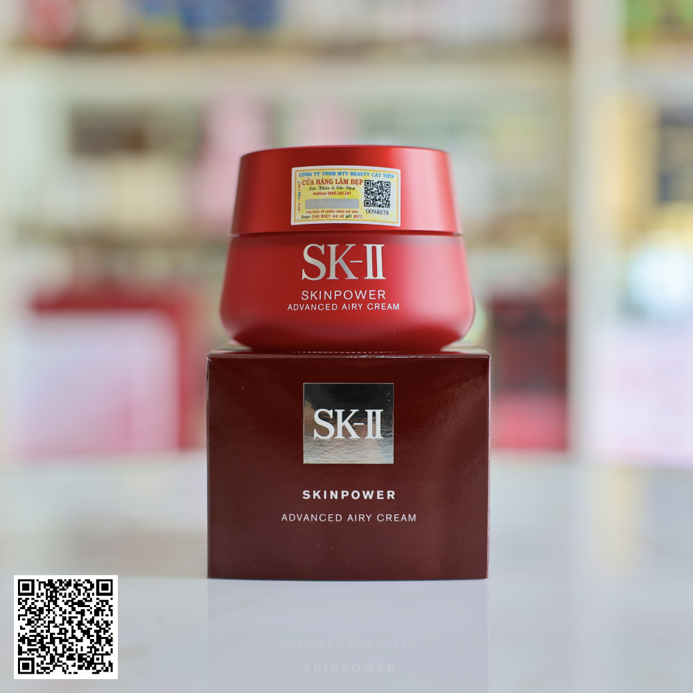 Kem Dưỡng Da Cấp Ẩm Hỗ Trợ Ngừa Lão Hóa SK-II Skinpower Advanced Airy Cream Từ Nhật Bản 80g