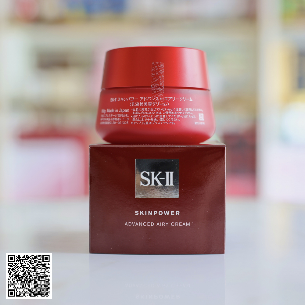 Kem Dưỡng Da Cấp Ẩm Hỗ Trợ Ngừa Lão Hóa SK-II Skinpower Advanced Airy Cream Từ Nhật Bản 80g