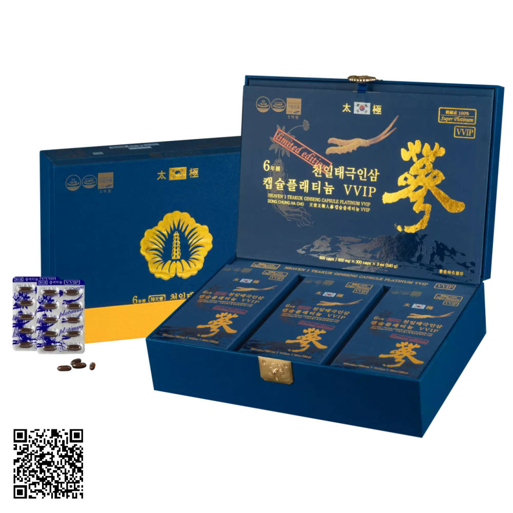 Viên Thiên Sâm Đông Trùng Hạ Thảo Kingsize Từ Hàn Quốc Hộp 900 Viên