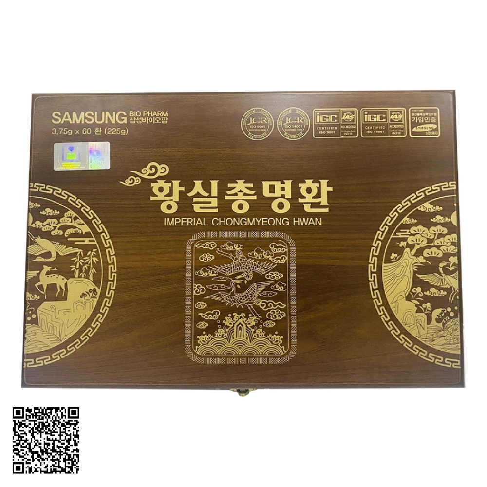 An Cung Ngưu Hoàng Samsung Bio Pharm Imperial Chongmyeong Hwan Từ Hàn Quốc 60 Viên
