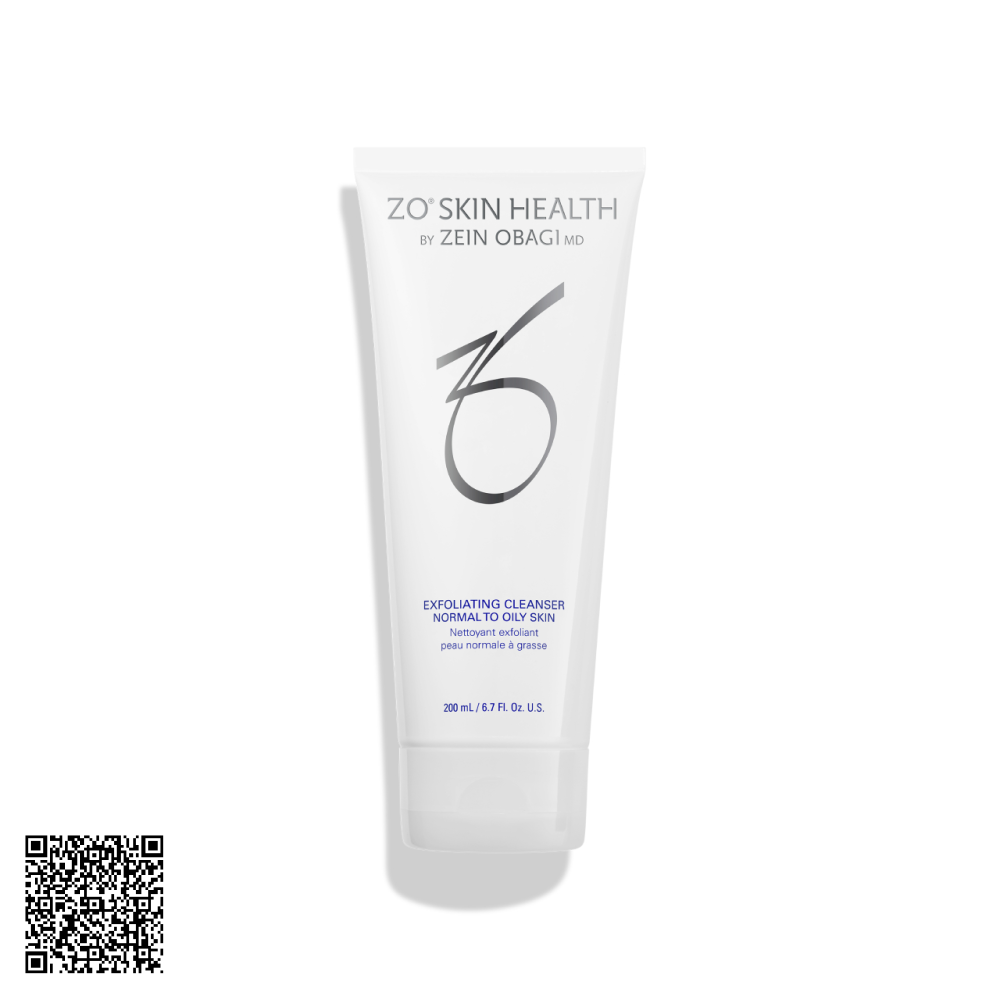 ZO Skin Health Exfoliating Cleanser Normal To Oily Skin Sữa Rửa Mặt Cho Da Thường Và Da Dầu Từ Mỹ 200ml