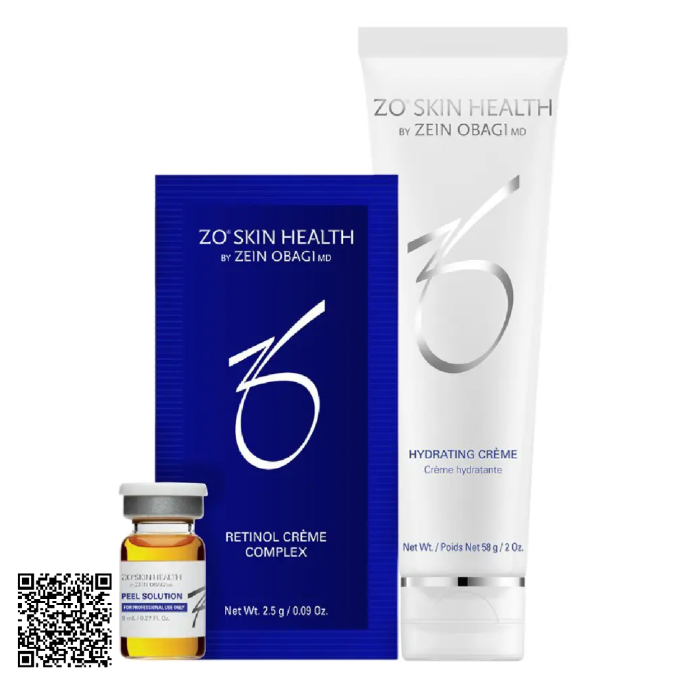 Bộ Sản Phẩm Hỗ Trợ Ngừa Lão Hóa ZO® Skin Health Skin Brightening Program Kit + 3 Step Peel Kem Dưỡng Mụn Từ Mỹ 15ml