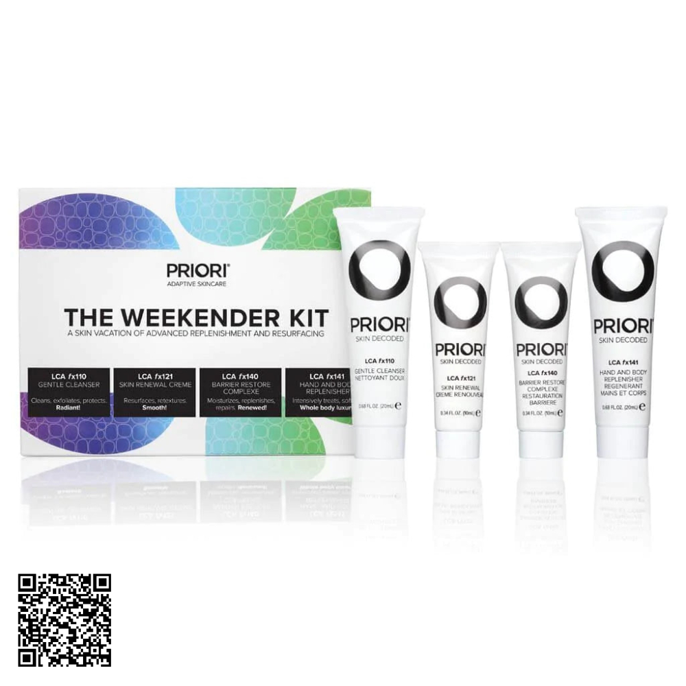 Kit Dưỡng Da Cuối Tuần Priori The Weekender Kit Từ Mỹ
