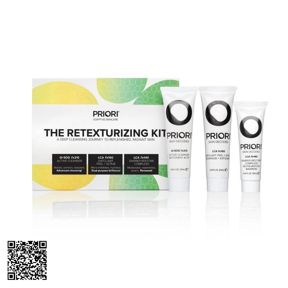 Kit Dưỡng Tái Tạo Kết Cấu Da Priori The Retexturizing Kit Từ Mỹ