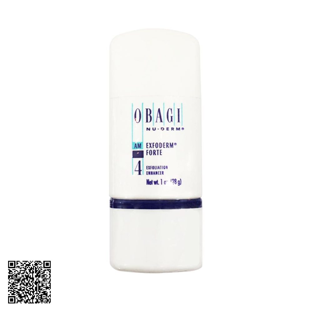 Kem Tẩy Da Chết Obagi Nu-derm Exfoderm Forte 4 Cho Da Dầu Chứa AHA Từ Mỹ 28g