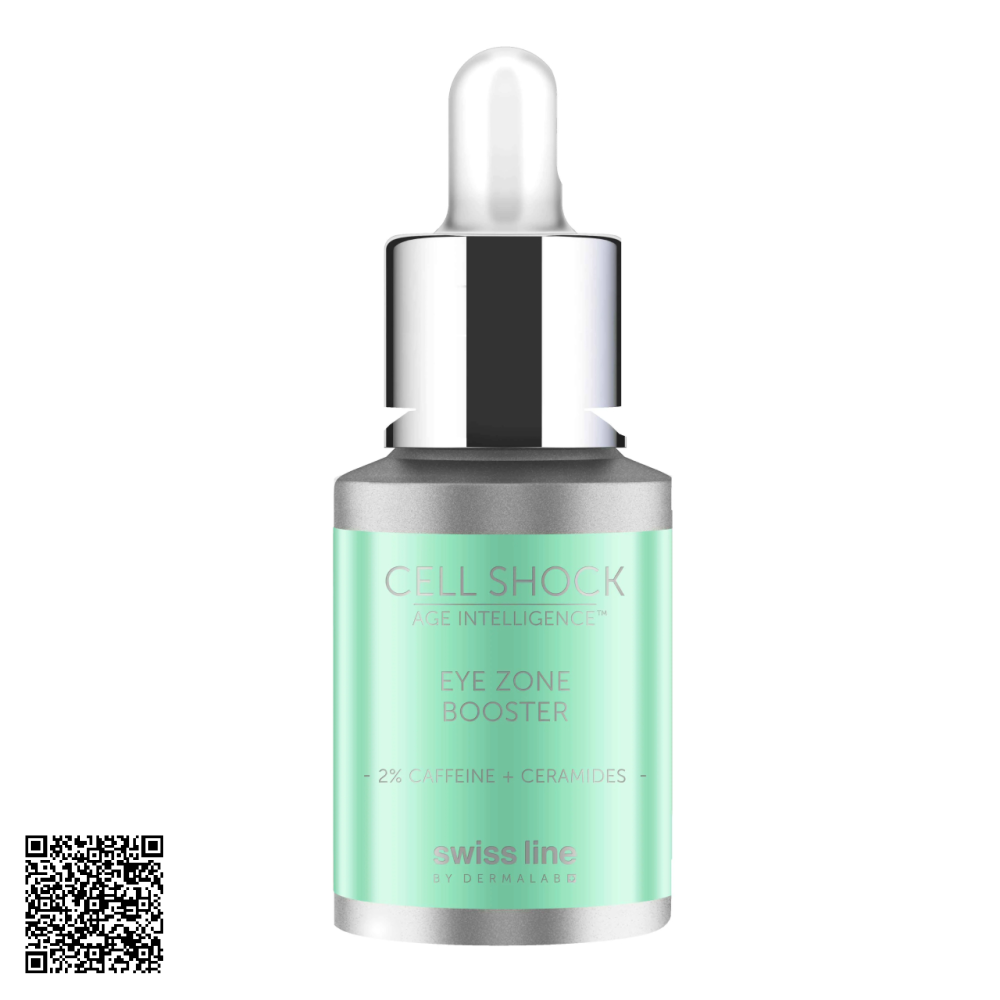 Tinh Chất Xóa Bọng Mỡ, Quầng Thâm Mắt Swissline Cell Shock Age Intelligence Eye Zone Booster Từ Thụy Sĩ 15ml