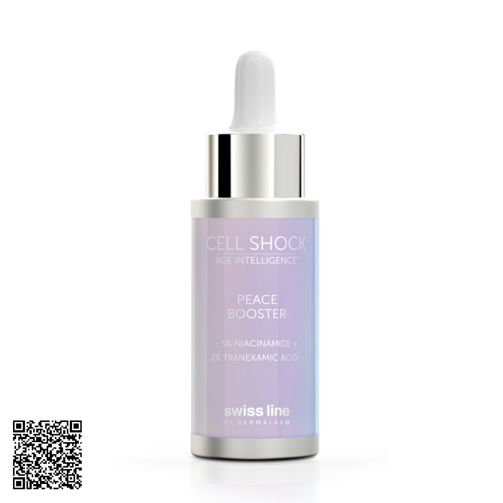 Tinh Chất Giảm Kích Ứng Làm Dịu Da Swissline Cell Shock Age Intelligence Peace Booster Từ Thuỵ Sĩ 50ml