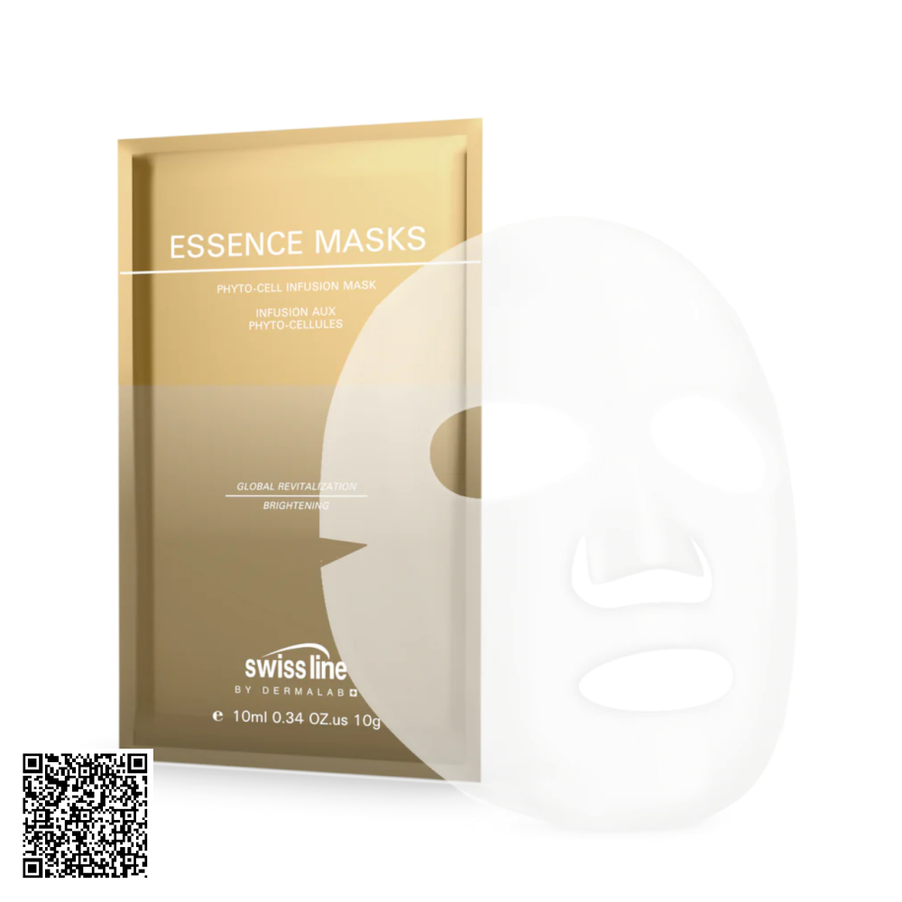 Mặt Nạ Hỗ Trợ Ngừa Lão Hóa Da Vùng Mắt Swissline Essence Masks Algae-Peptide Eye Mask Từ Thuỵ Sĩ 10 Miếng