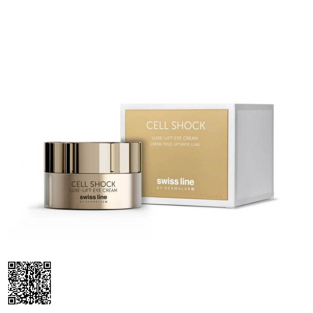 Kem Hỗ Trợ Ngừa Lão Hóa Da Vùng Mắt Swissline Cell Shock Luxe-Lift Eye Cream Từ Thuỵ Sĩ 15ml