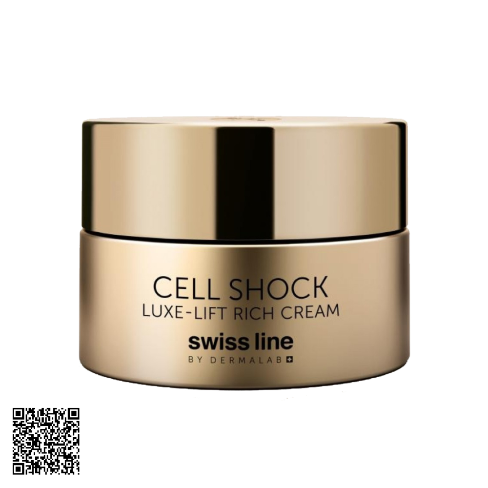 Kem Hỗ Trợ Ngừa Lão Hóa Nâng Cơ Swissline Cell Shock Luxe-Lift Rich Cream Từ Thuỵ Sĩ 50ml