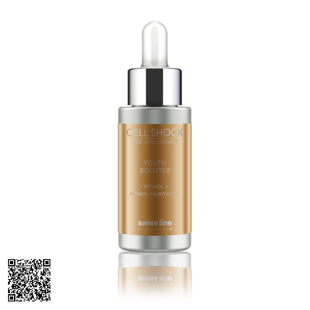 Tinh Chất Trẻ Hóa Da Swissline Cell Shock Age Intelligence Youth Booster Từ Thuỵ Sĩ 20ml