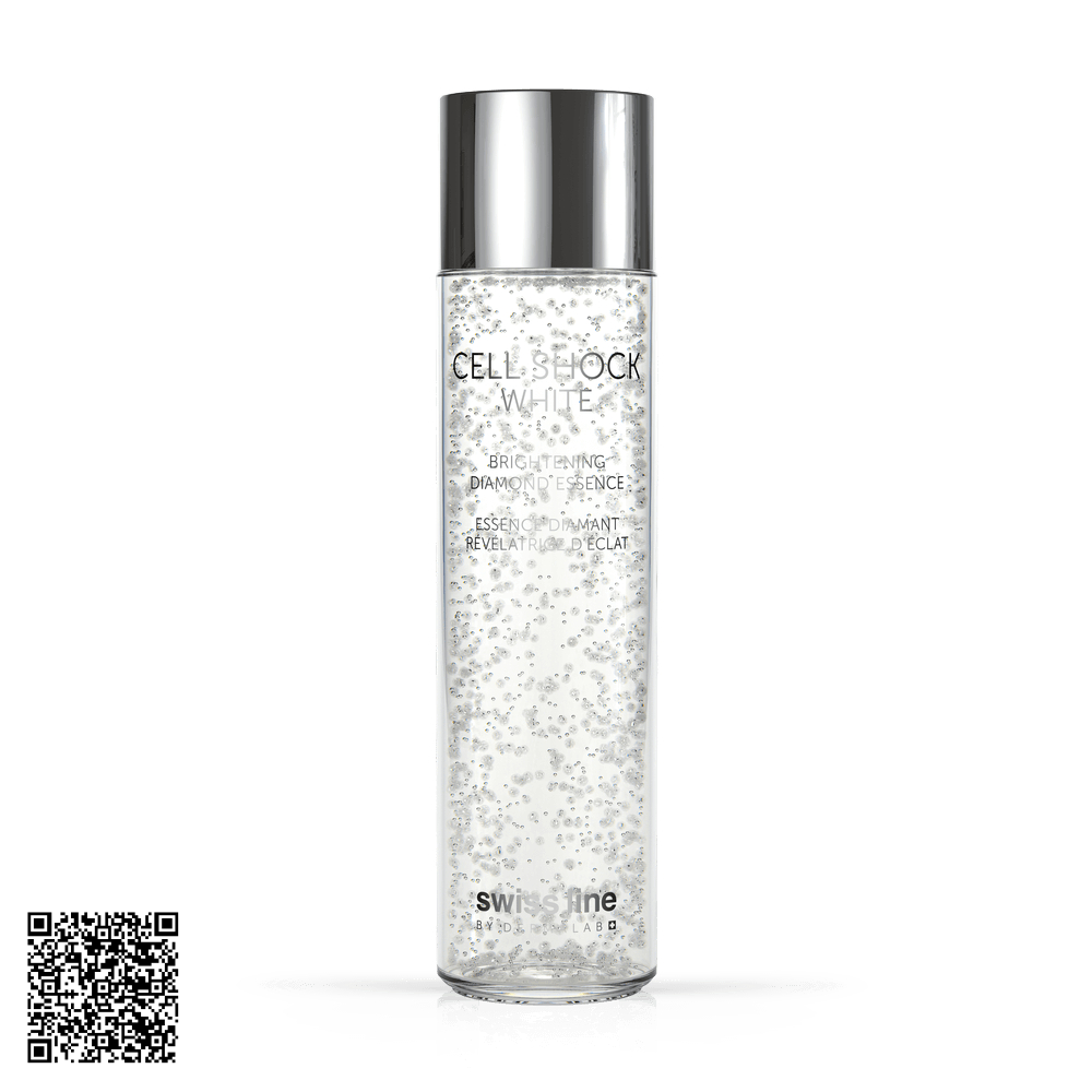 Tinh Chất Kim Cương Dưỡng Trắng Da Swissline Cell Shock White Brightening Diamond Essence Từ Thuỵ Sĩ 150ml