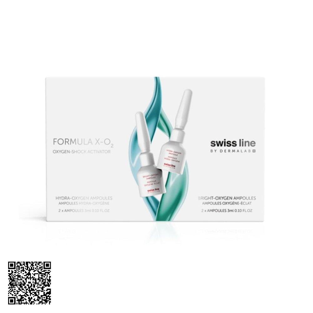 Tinh Chất Cung Cấp Oxy Cho Da Swissline Formula X-O2 Oxygen-Shock Activator Từ Thuỵ Sĩ 4 Lọ